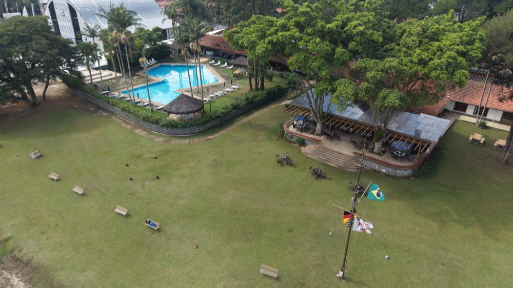 Fotografia aérea do Yacht Club Santo Amaro